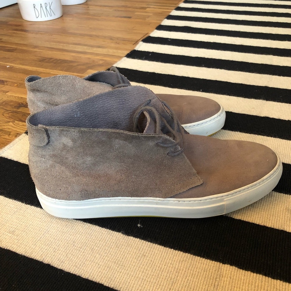 Acne Studios High Top Suede Sneakers